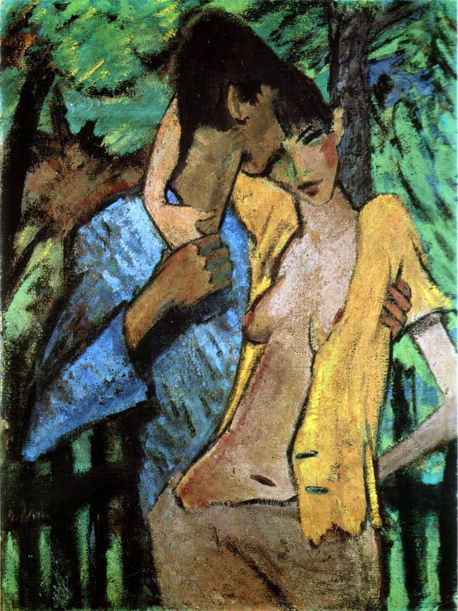 Otto Mueller Liebespaar - Hand Painted Oil Painting