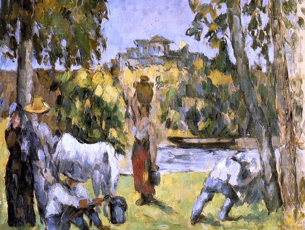 Paul Cezanne Life in the Fields - Hand Painted Oil Painting