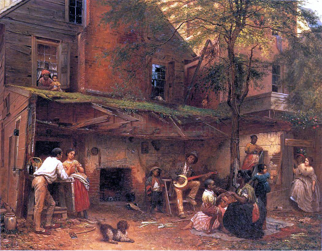 Eastman Johnson Life in the South (also known as My Old Kentucky Home) - Hand Painted Oil Painting