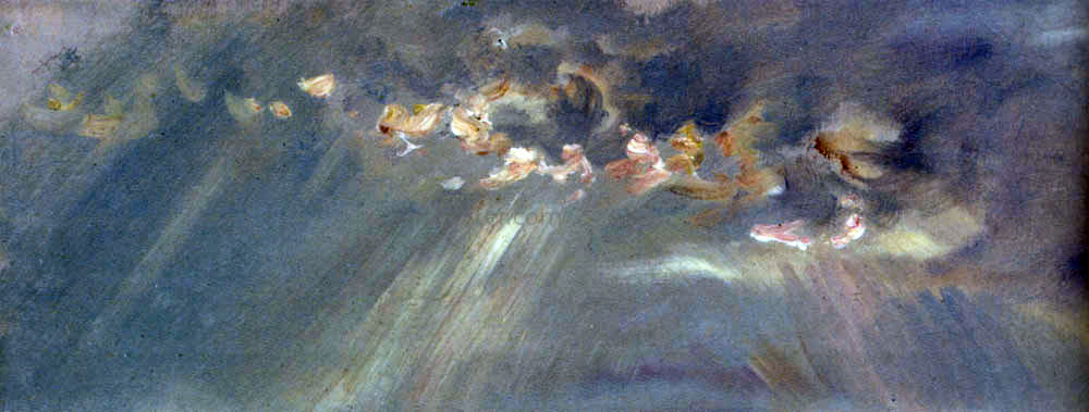 Paul Huet Light Breaking Through Clouds Pic 1 - Hand Painted Oil Painting