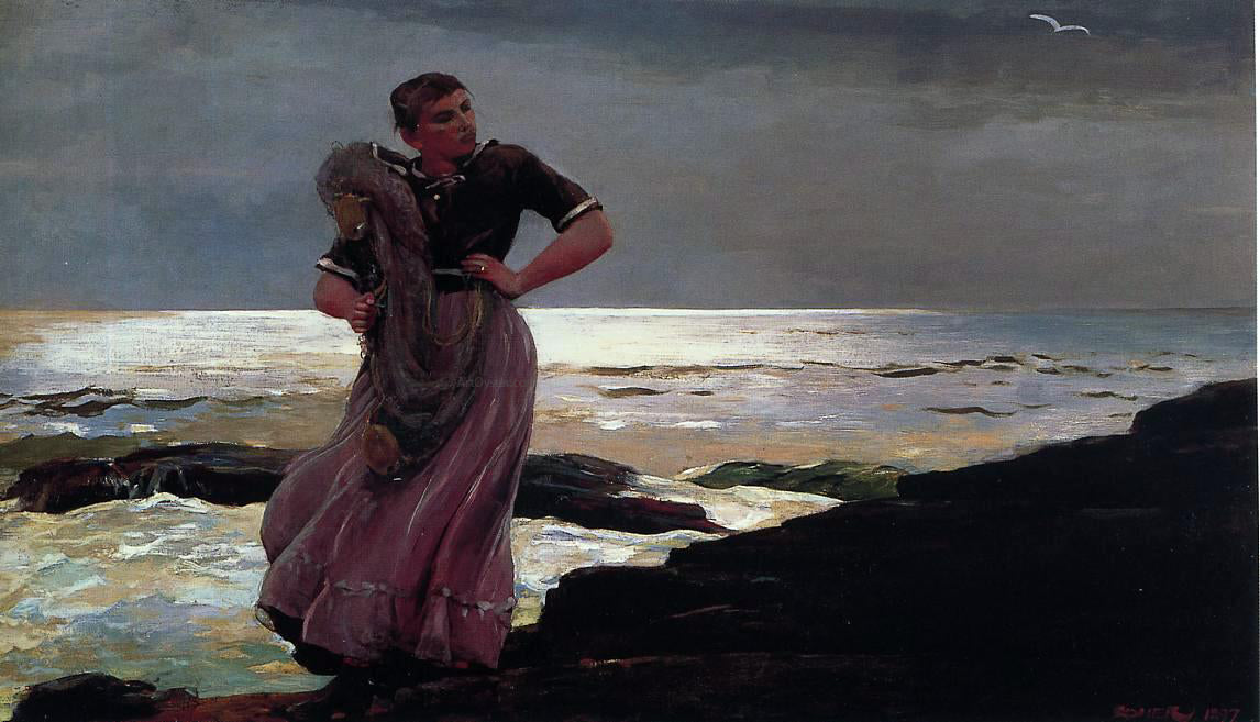  Winslow Homer Light on the Sea - Hand Painted Oil Painting