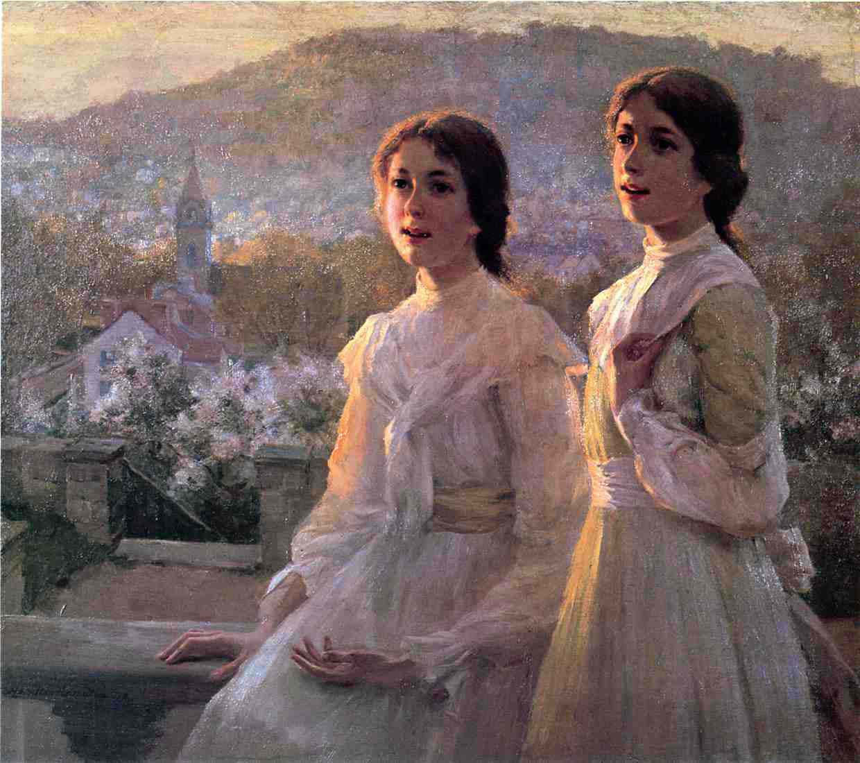 Hamilton Hamilton Lil'l Southern Belles - Hand Painted Oil Painting