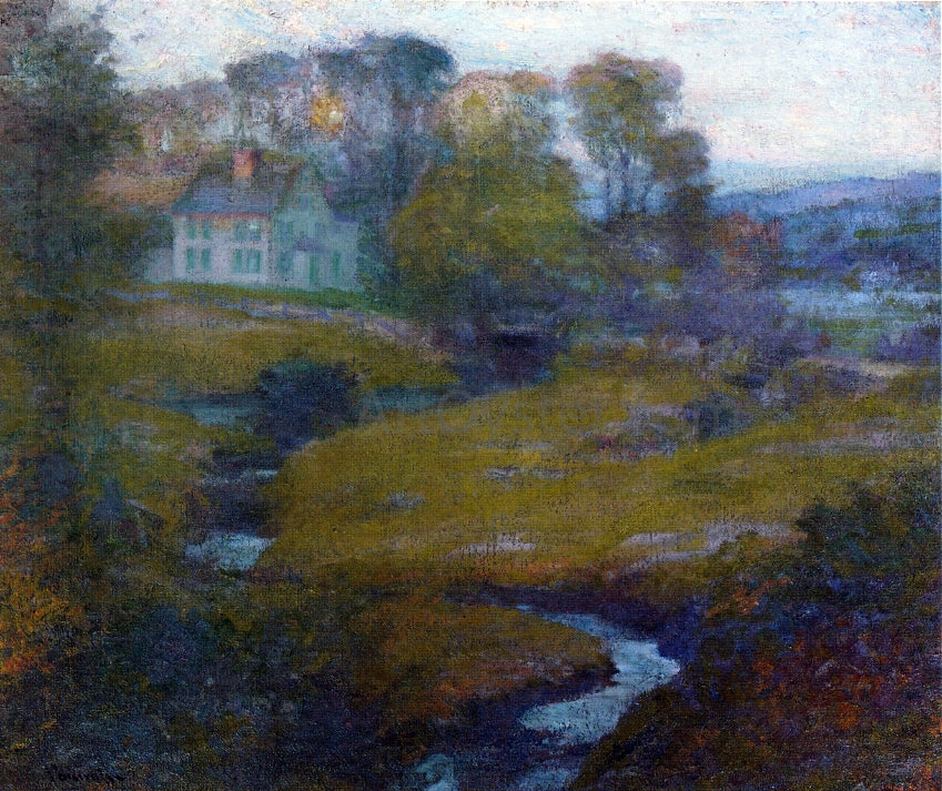 Robert Vonnoh Lingering Rain, Moon and Eventide - Hand Painted Oil Painting
