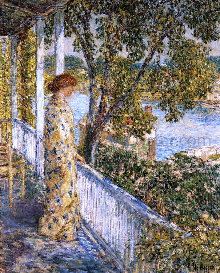 Frederick Childe Hassam Listening to the Orchard Oriole - Hand Painted Oil Painting