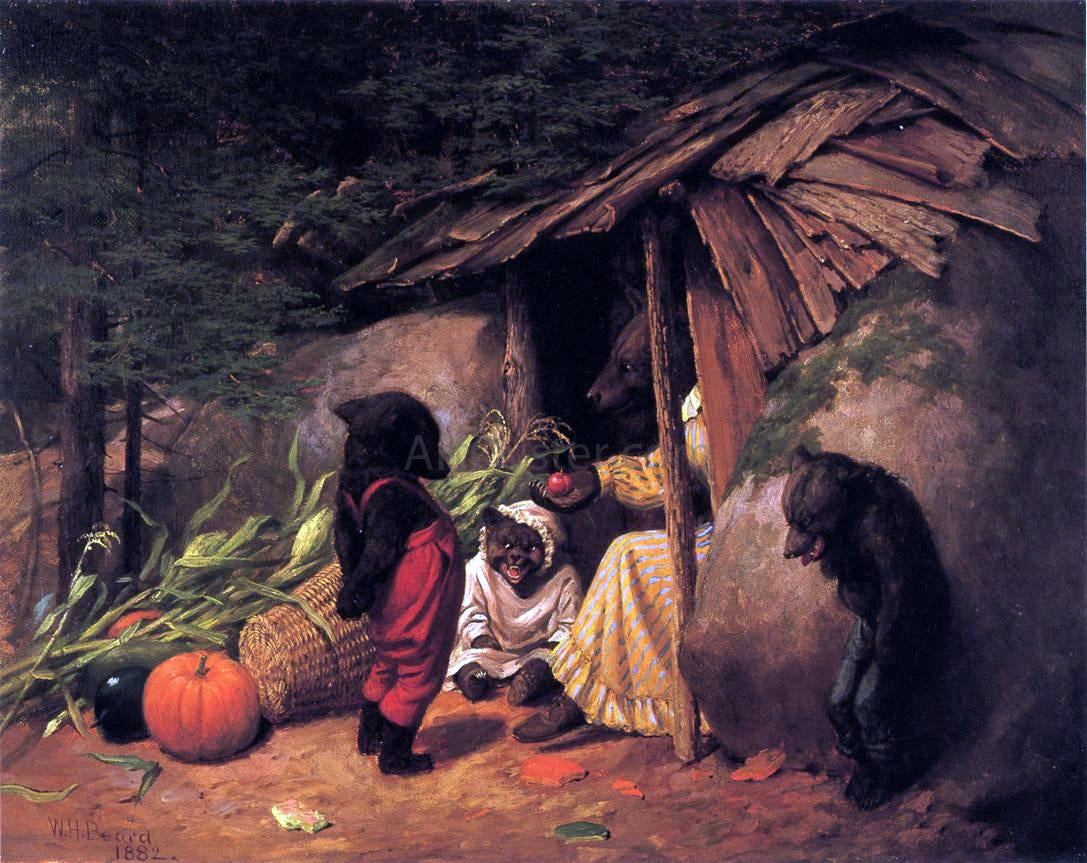William Holbrook Beard Little Accident - Hand Painted Oil Painting