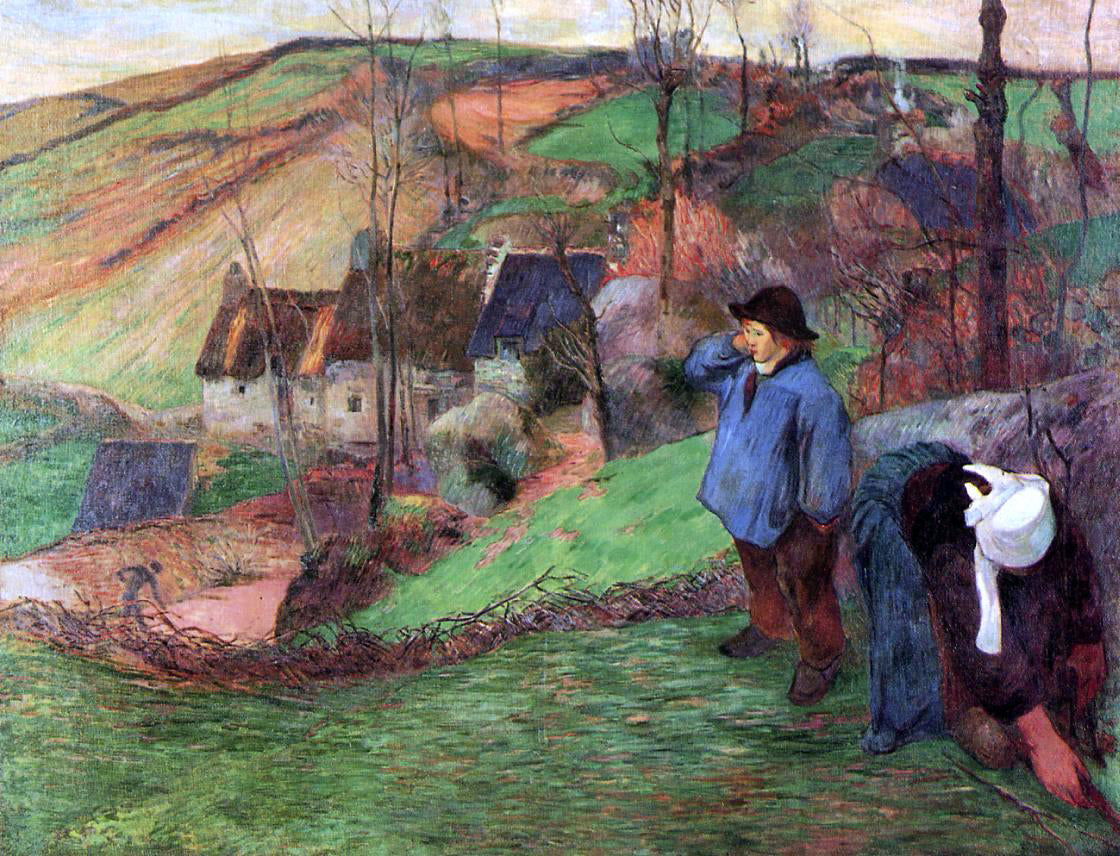  Paul Gauguin Little Breton Shepherd - Hand Painted Oil Painting