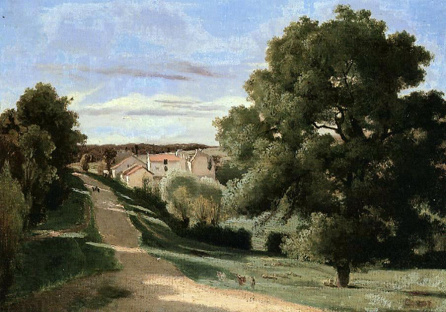 Jean-Baptiste-Camille Corot Little Chaville - Hand Painted Oil Painting