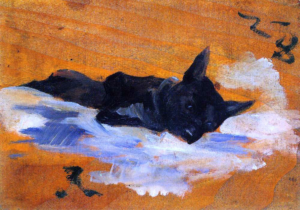 Henri De Toulouse-Lautrec LIttle Dog - Hand Painted Oil Painting