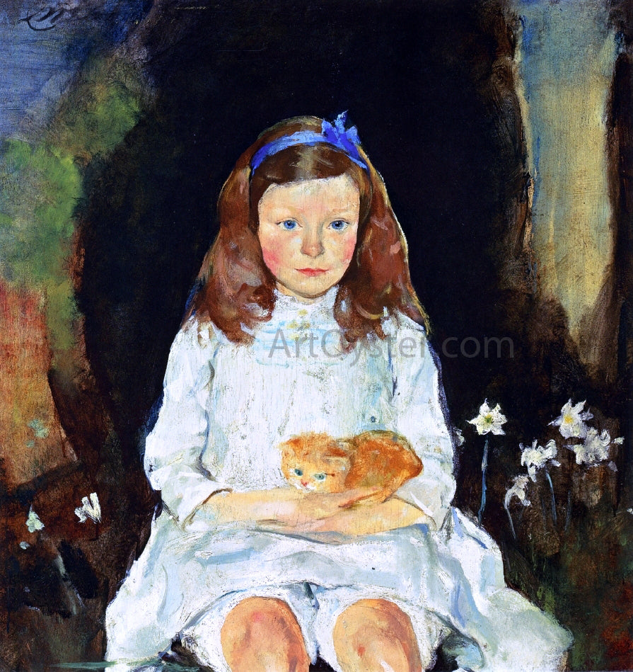 Charles Webster Hawthorne Little Dora - Hand Painted Oil Painting