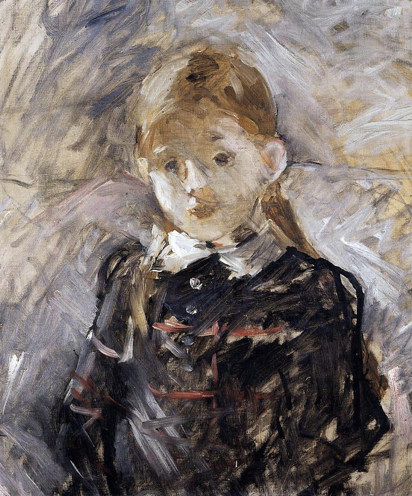 Berthe Morisot Little Girl with Blond Hair - Hand Painted Oil Painting