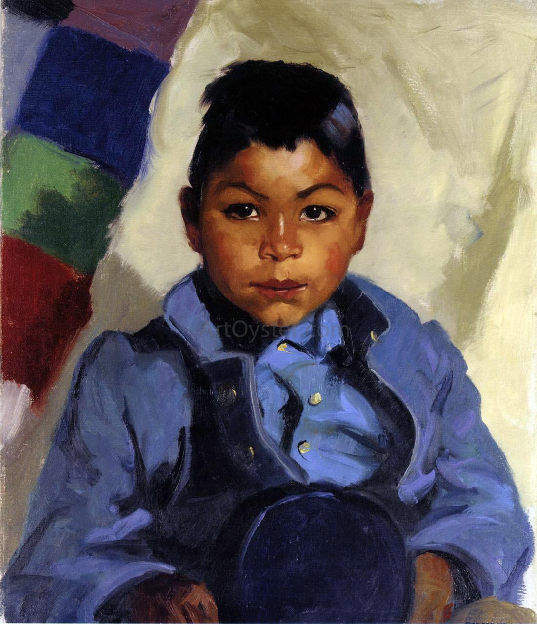 Robert Henri Little Indian - Hand Painted Oil Painting