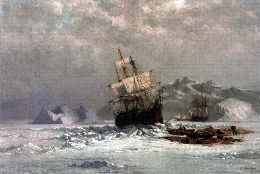 William Bradford Locked in Ice - Hand Painted Oil Painting