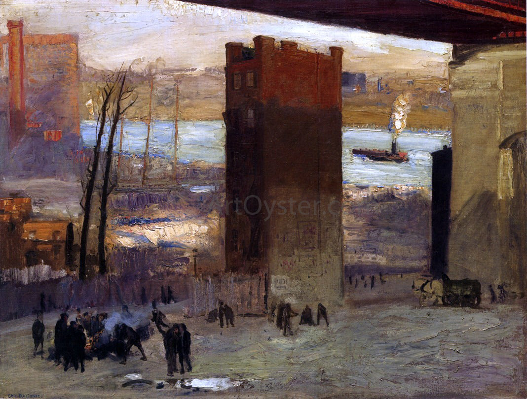 George Wesley Bellows Lone Tenement - Hand Painted Oil Painting