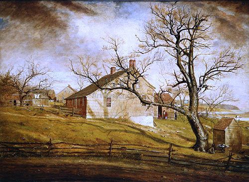  William Sidney Mount Long Island Farmhouses - Hand Painted Oil Painting