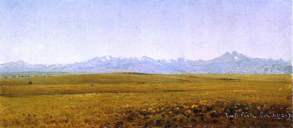 Sanford Robinson Gifford Long's Peak, Colorado - Hand Painted Oil Painting