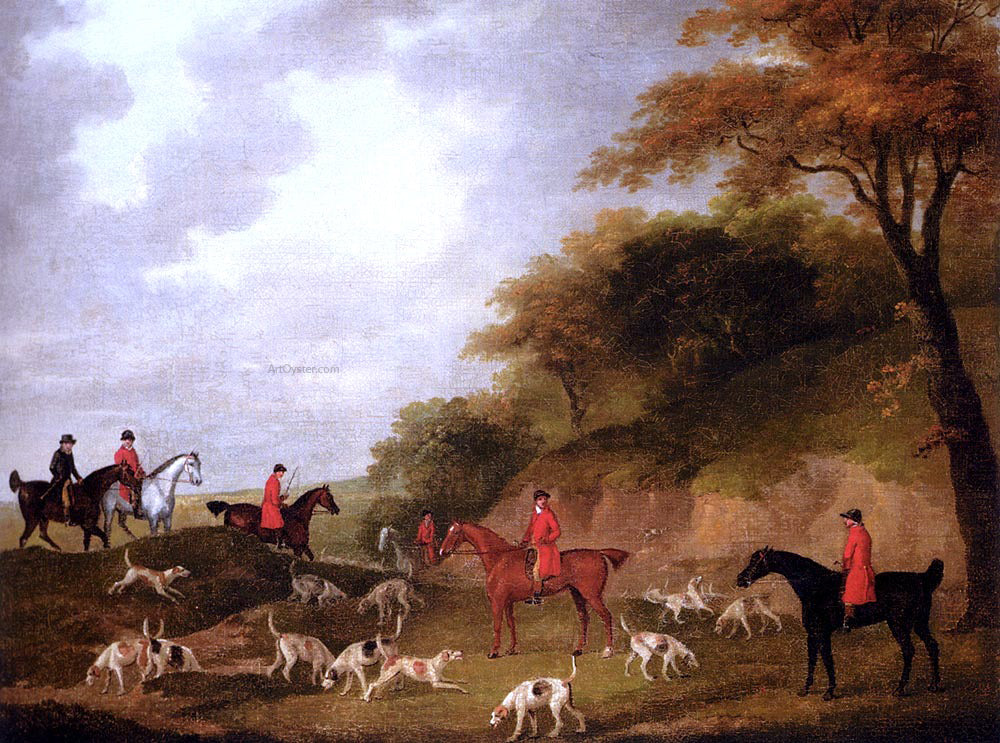 John Nost Sartorius Looking For The Scent - Hand Painted Oil Painting