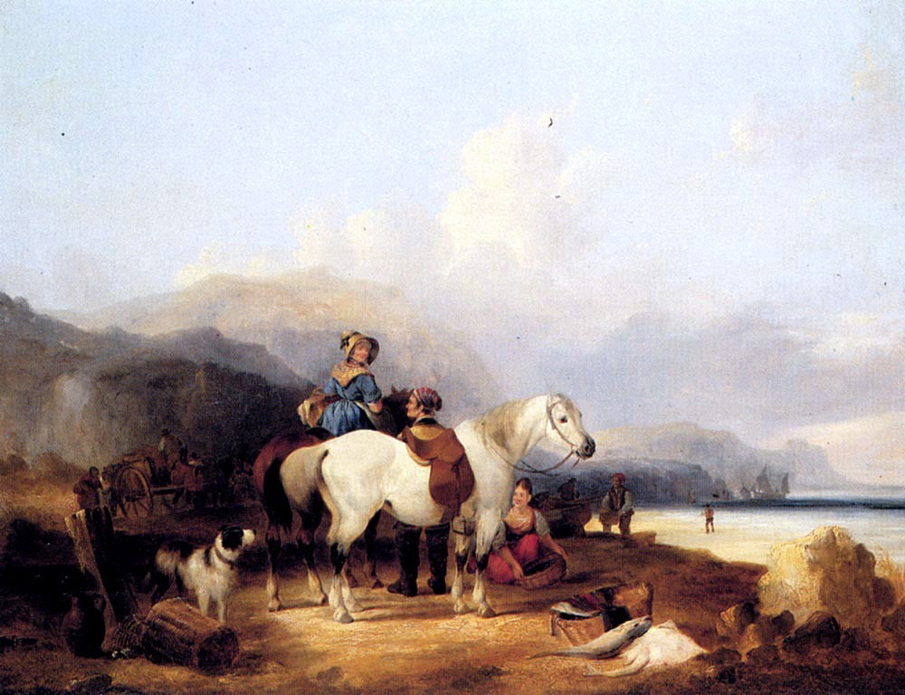 Senior William Shayer Looking Out To Sea - Hand Painted Oil Painting