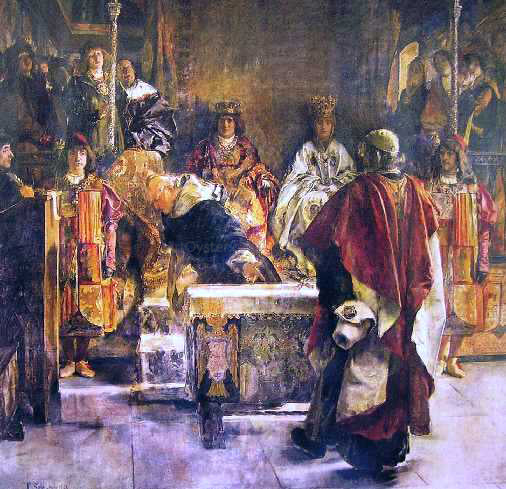 Emilio Sala y Frances Los Reyes Catolicos - Hand Painted Oil Painting