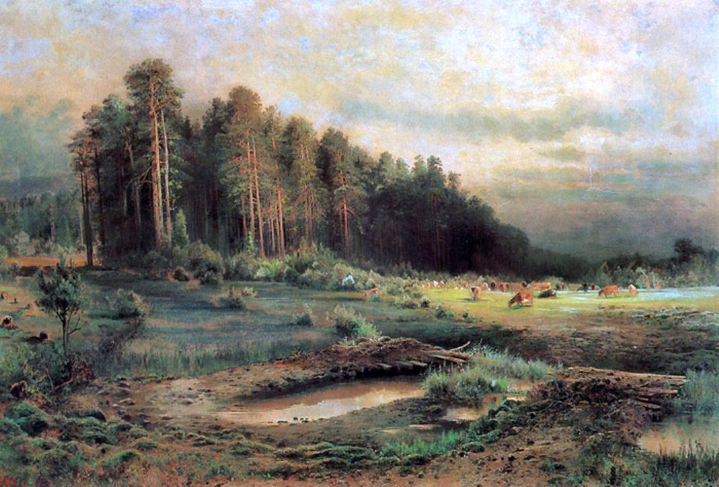  Alexei Kondratevich Savrasov Losiny Ostrov in Sokolniky - Hand Painted Oil Painting