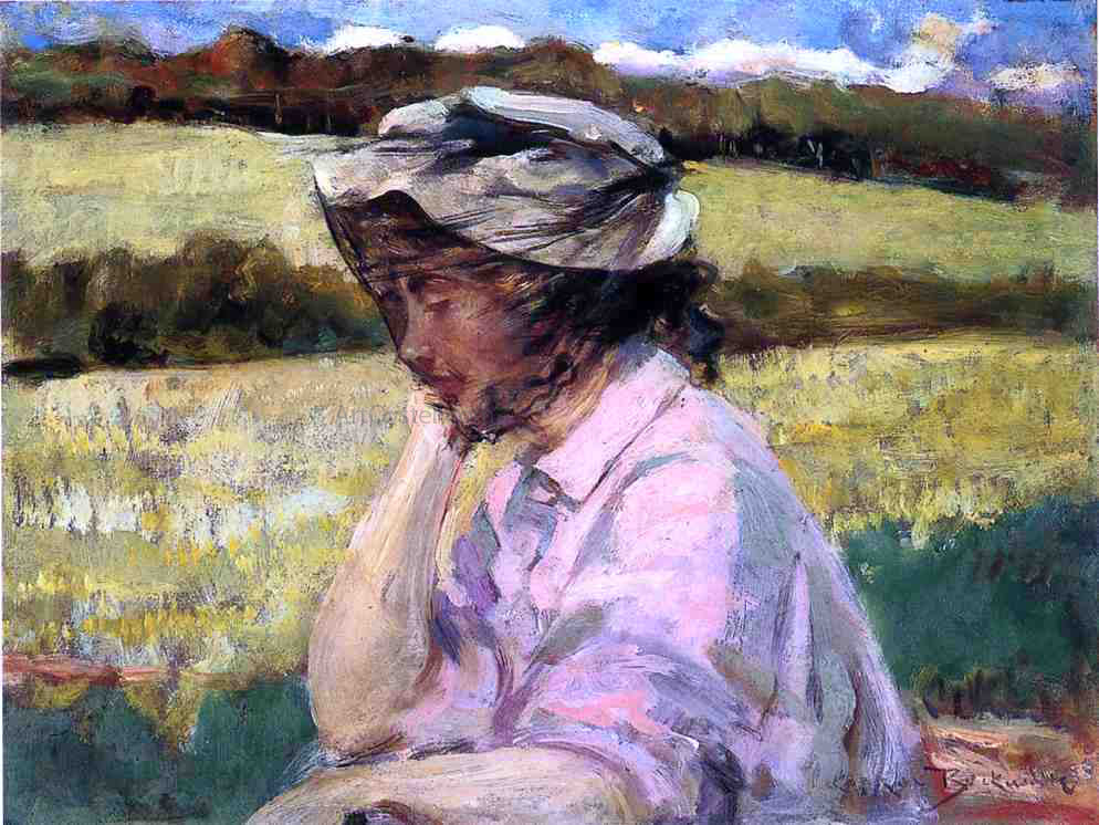 James Carroll Beckwith Lost in Thought - Hand Painted Oil Painting