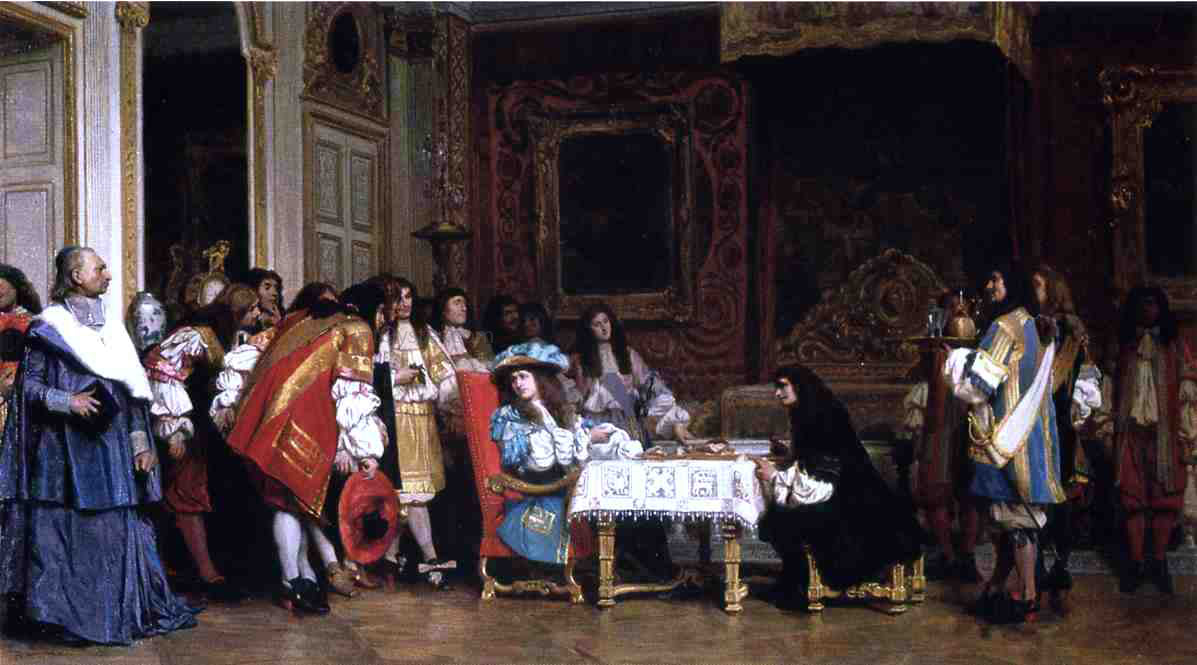 Jean-Leon Gerome Louis XIV and Moliere - Hand Painted Oil Painting