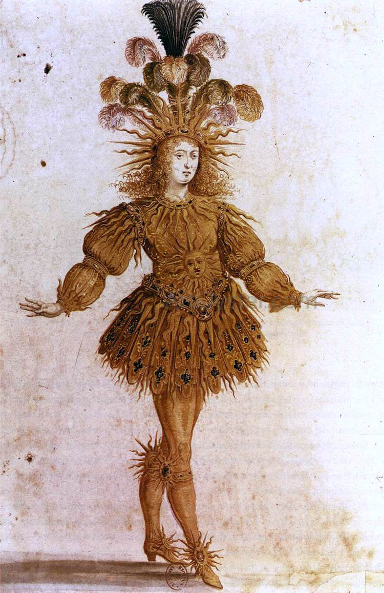 Henri Gissey Louis XIV as Apollo - Hand Painted Oil Painting