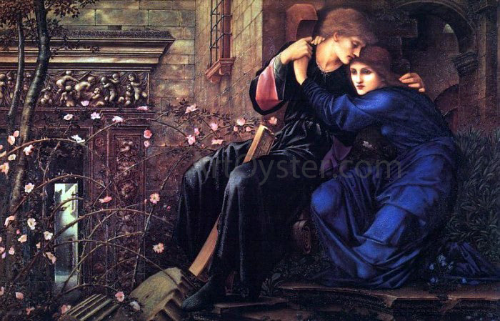Sir Edward Burne-Jones Love Among the Ruins - Hand Painted Oil Painting