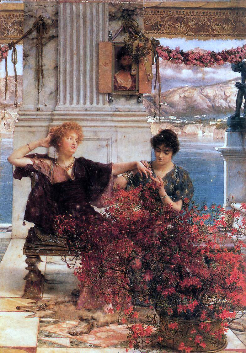 Sir Lawrence Alma-Tadema Love's Jewelled Fetter - Hand Painted Oil Painting