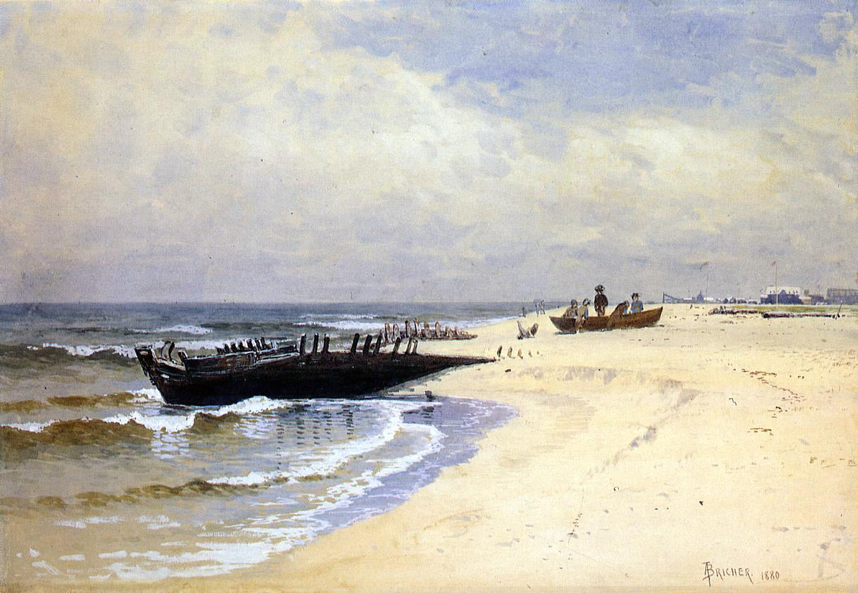 Alfred Thompson Bricher Low Tide - Hand Painted Oil Painting