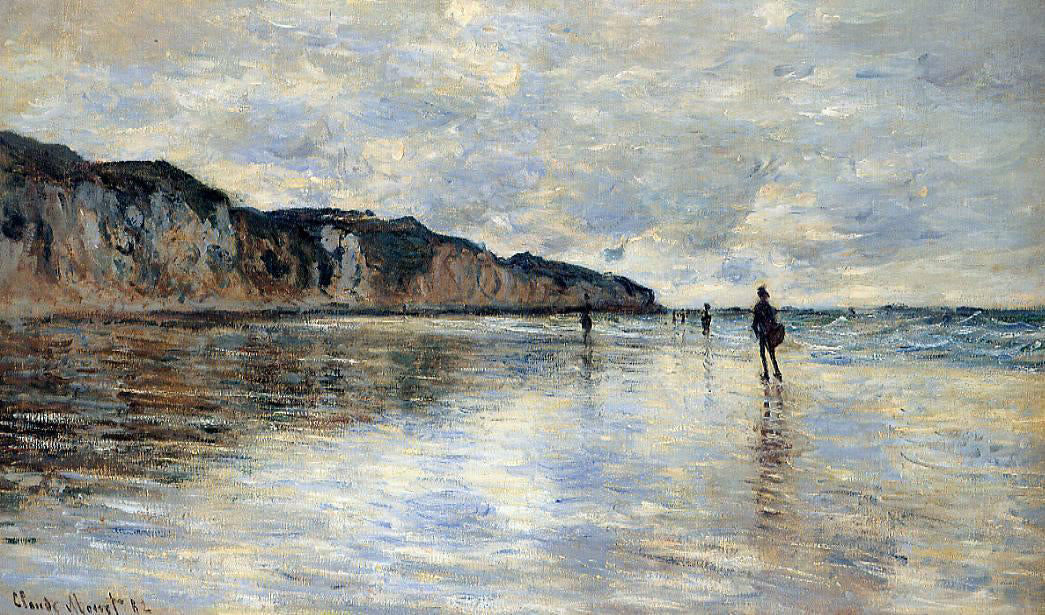 Claude Oscar Monet Low Tide at Pourville - Hand Painted Oil Painting