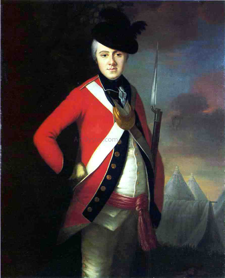 Joseph Blackburn Lt. Colonel Thomas Dowdeswell - Hand Painted Oil Painting