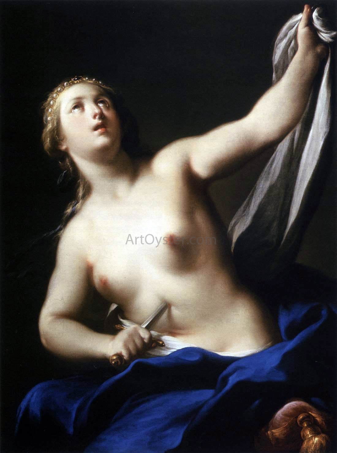 Andrea Casali Lucretia - Hand Painted Oil Painting