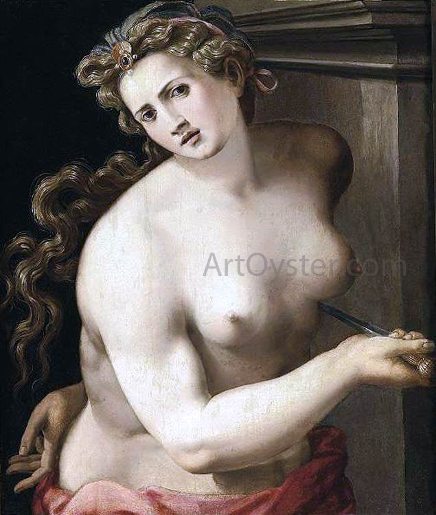Michele Tosini Lucretia - Hand Painted Oil Painting