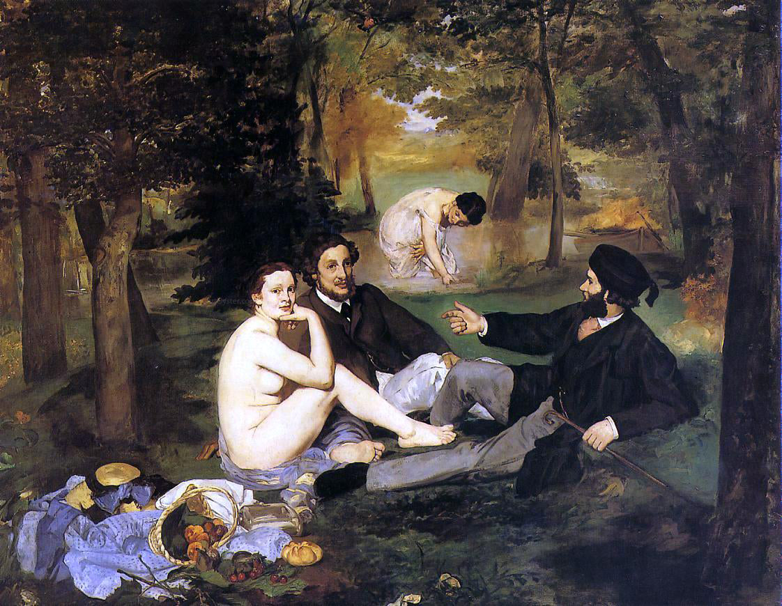 Edouard Manet Luncheon on the Grass - Hand Painted Oil Painting