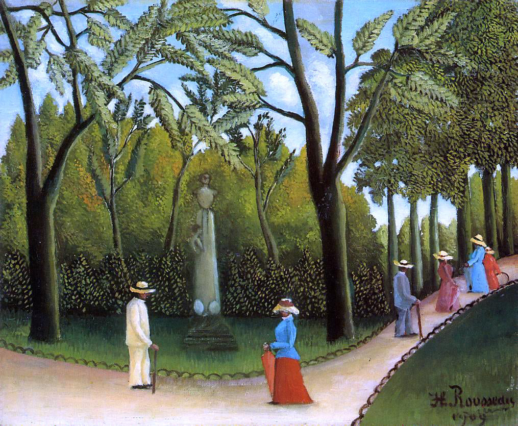 Henri Rousseau Luxembourg Garden - Hand Painted Oil Painting