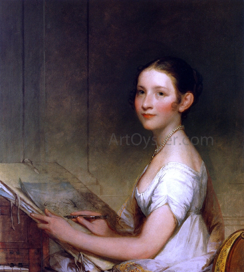  Gilbert Stuart Lydia Smith - Hand Painted Oil Painting