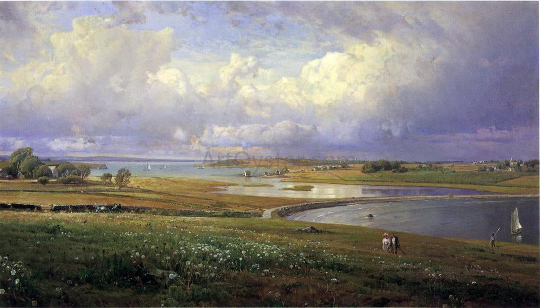 William Trost Richards Mackerel Cove, Jamestown, Rhode Island - Hand Painted Oil Painting