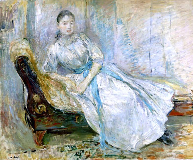 Berthe Morisot Madame Albine Sermicola in the Studio - Hand Painted Oil Painting