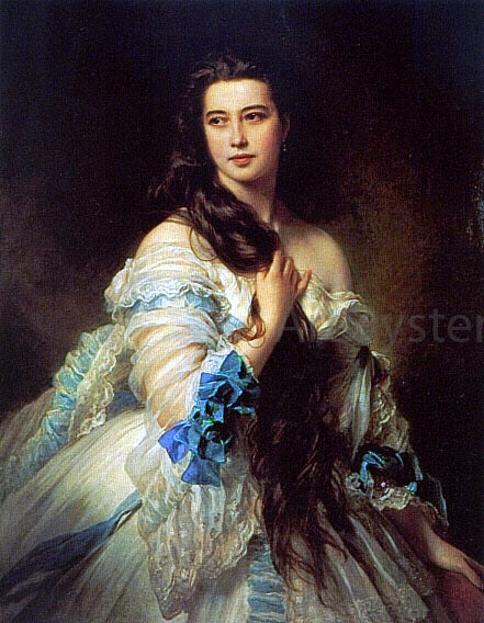 Franz Xavier Winterhalter Madame Barbe de Rimsky-Korsakov - Hand Painted Oil Painting