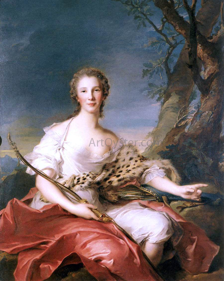 Jean-Marc Nattier Madame Bouret as Diana - Hand Painted Oil Painting