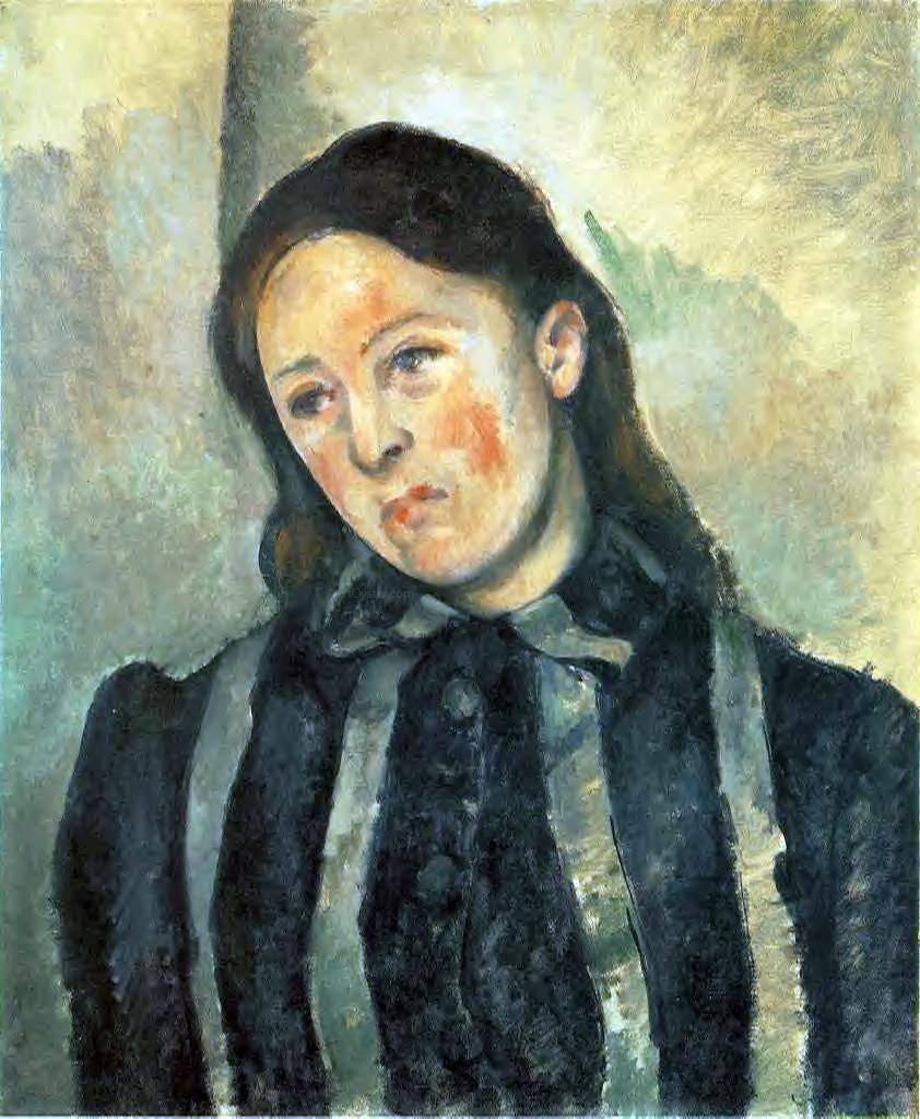 Paul Cezanne Madame Cezanne with Unbound Hair - Hand Painted Oil Painting