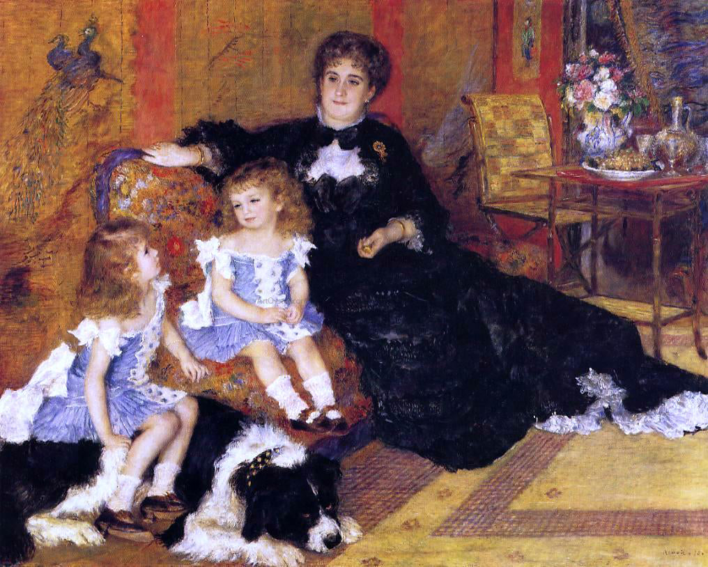 Pierre Auguste Renoir Madame Georges Charpentier and Her Children - Hand Painted Oil Painting
