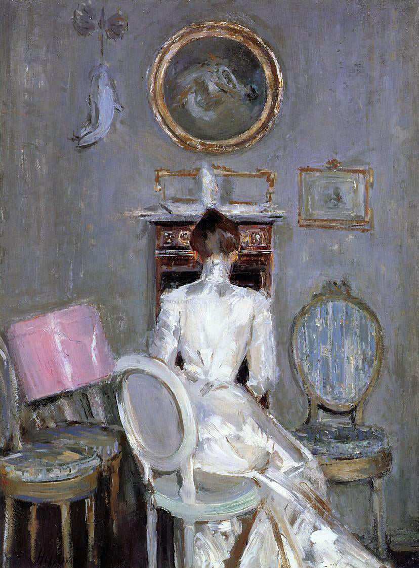 Paul Cesar Helleu Madame Helleu in Her Husband's Studio - Hand Painted Oil Painting