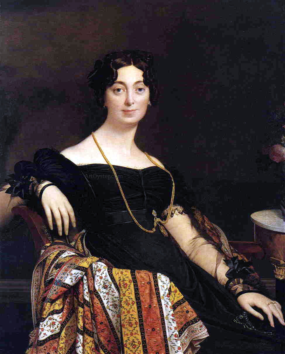 Jean-Auguste-Dominique Ingres Madame Jacques-Louis Leblanc, nee Francoise Poncelle (1788-1839) - Hand Painted Oil Painting