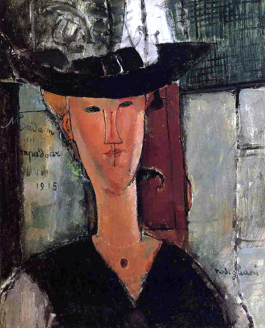 Amedeo Modigliani Madame Pompadour - Hand Painted Oil Painting