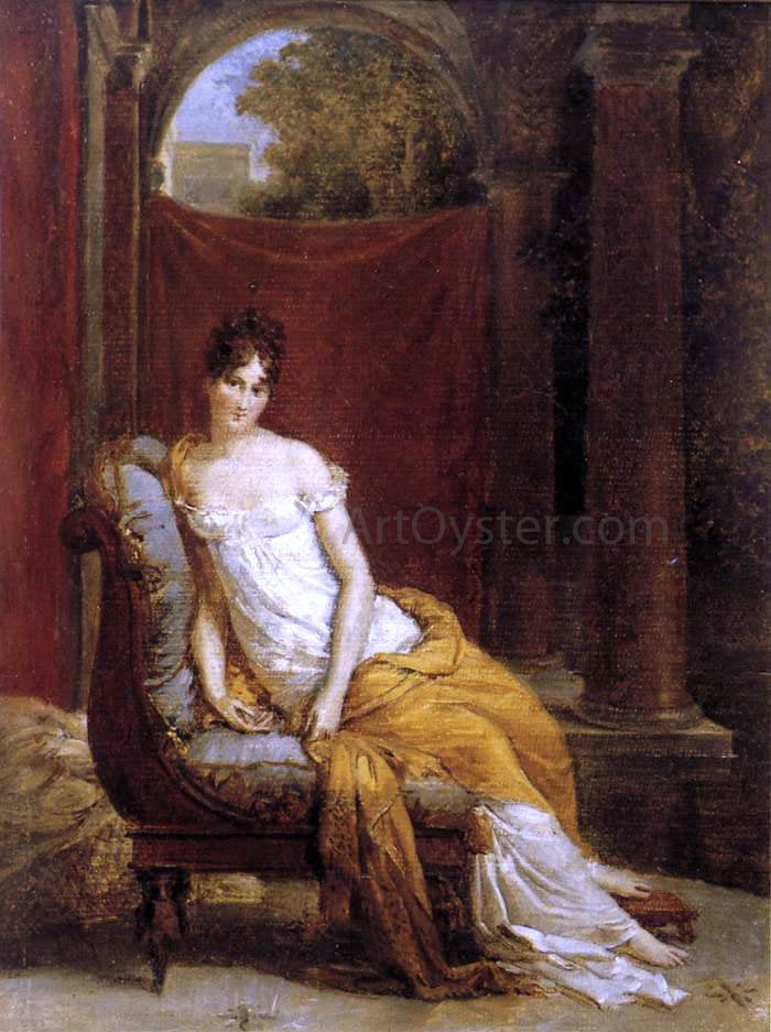 Baron Francois Gerard Madame Recamier - Hand Painted Oil Painting