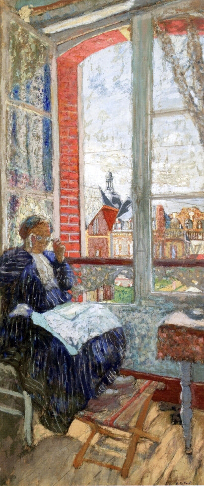 Edouard Vuillard Madame Vuillard the the Hotel des Ducs de Normandie - Hand Painted Oil Painting