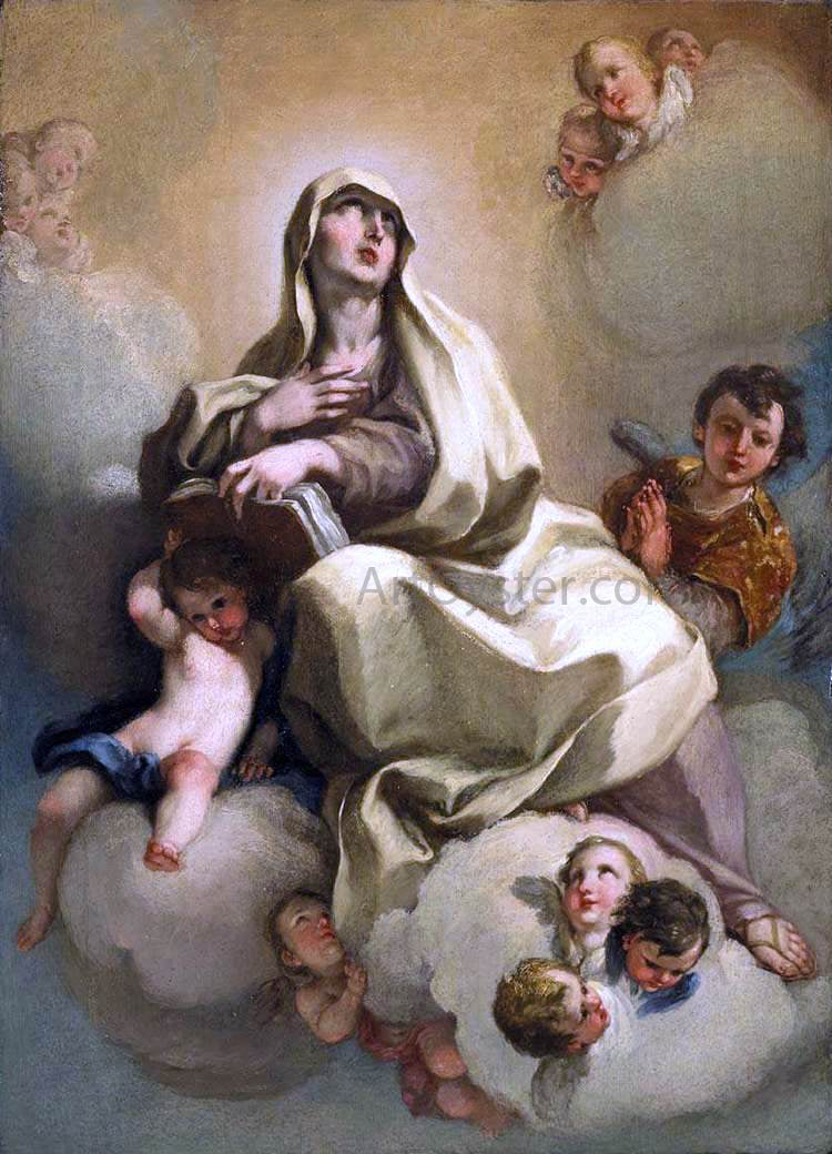 Giambettino Cignaroli Madonna - Hand Painted Oil Painting