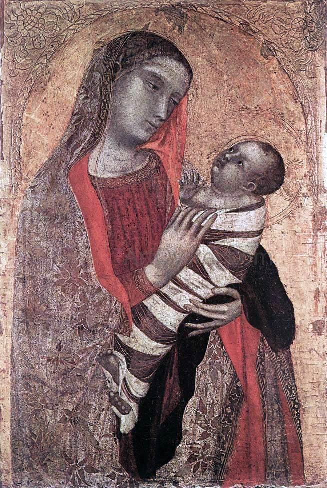  Ambrogio Lorenzetti Madonna and Child - Hand Painted Oil Painting