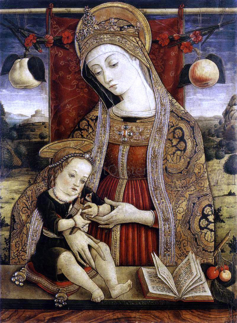 Vittorio Crivelli Madonna and Child - Hand Painted Oil Painting